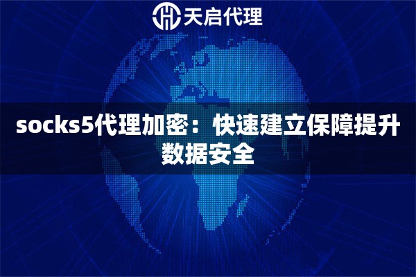 socks5代理加密：快速建立保障提升數(shù)據(jù)安全