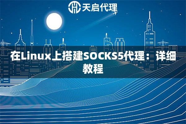 在Linux上搭建SOCKS5代理：詳細教程