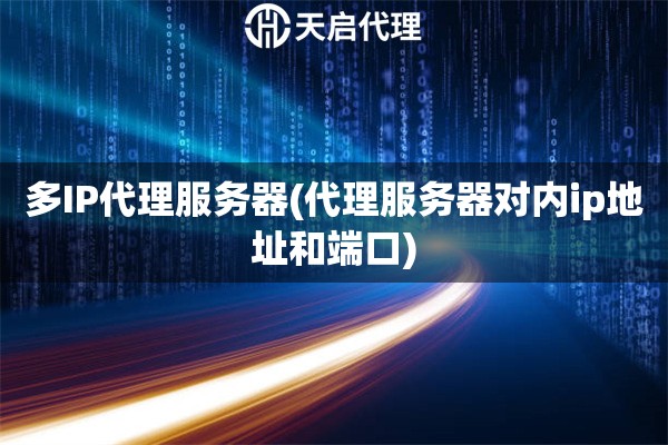 多IP代理服務器(代理服務器對內ip地址和端口)