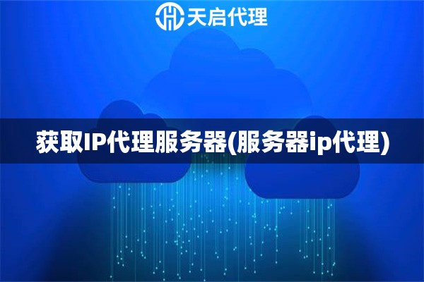 獲取IP代理服務器(服務器ip代理)
