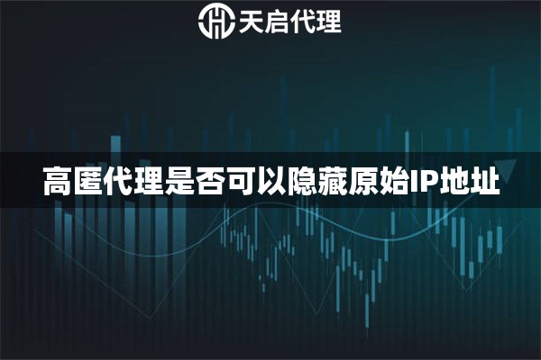 高匿代理是否可以隱藏原始IP地址