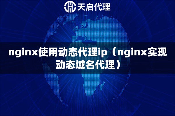 nginx使用動態代理ip（nginx實現動態域名代理）