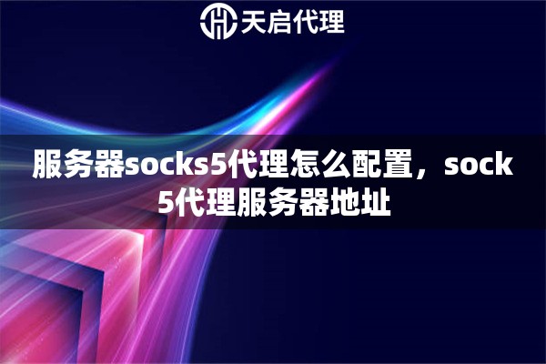 服務(wù)器socks5代理怎么配置，sock5代理服務(wù)器地址